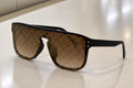 Luxury Monogram Brown Sunglasses | UV400 Protection